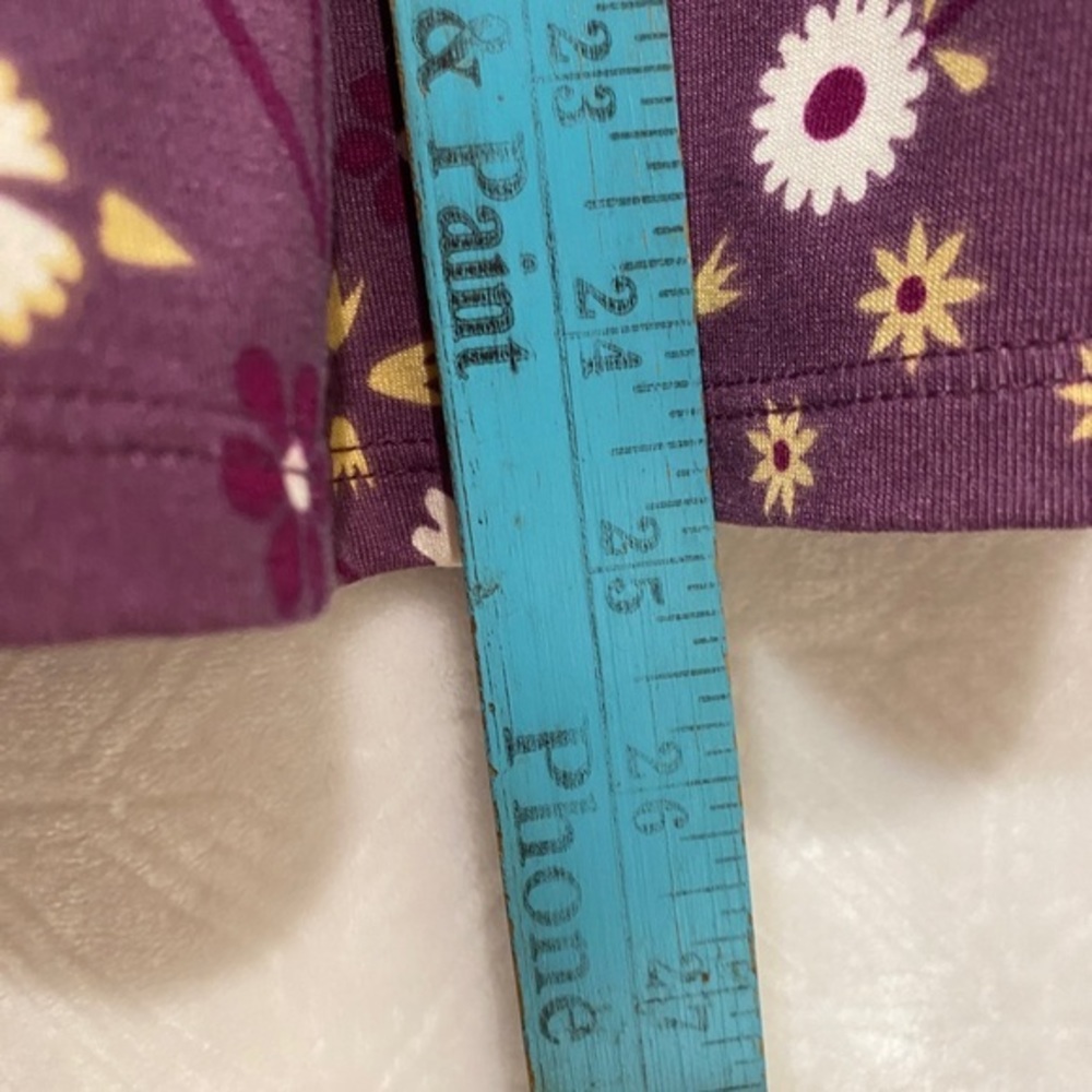 LuLaRoe Madison Pleated Skirt‎ With Pockets Purple Floral Print Size XL. - Picture 3 of 5